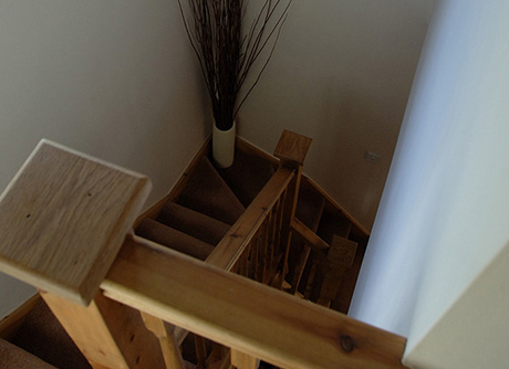 Stairs leading to loft conversion